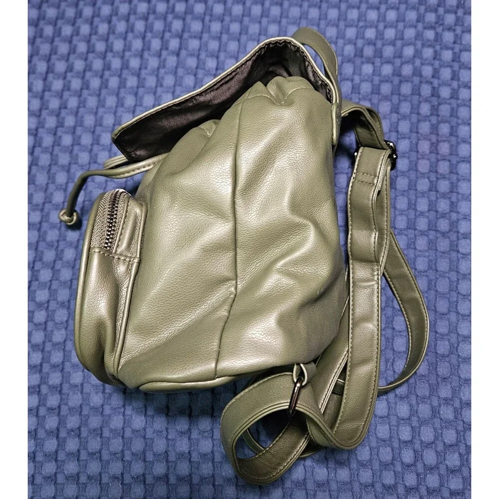 Women's Green Faux Leather Mini BackpackWild Fable Olive Green Mini Backpack